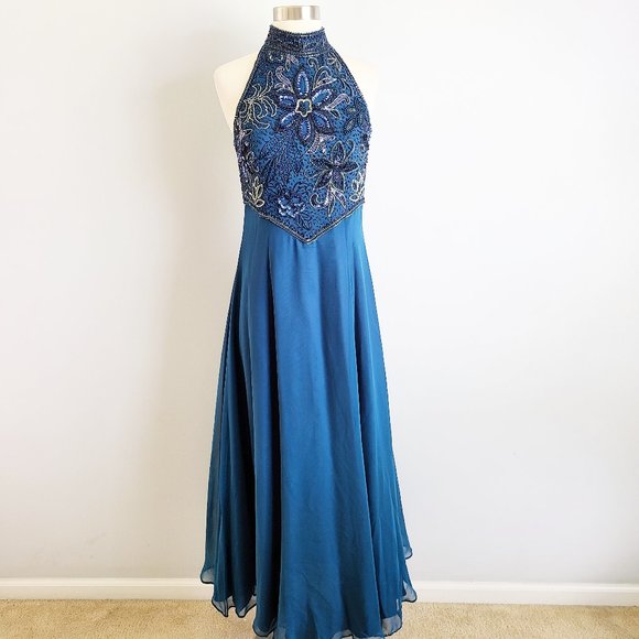 Alyce Designs Dresses & Skirts - Alyce Designs beaded halter formal gown